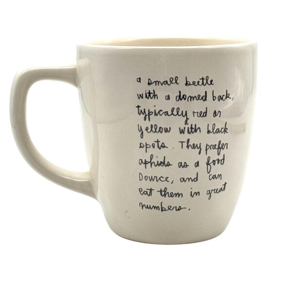 Rae Dunn Artisan by Magenta Ceramic Ladybug Tea Coffee Mug Cup Description - Picture 2 of 8